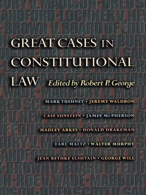 cover image of Great Cases in Constitutional Law